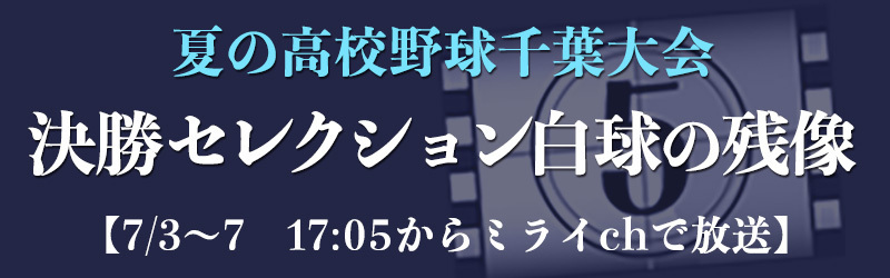 夏の高校野球千葉大会,白球の残像