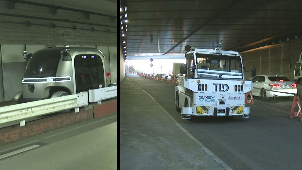 「自動物流道路」実証実験 無人で貨物を運び人手不足解消など期待 千葉・成田市