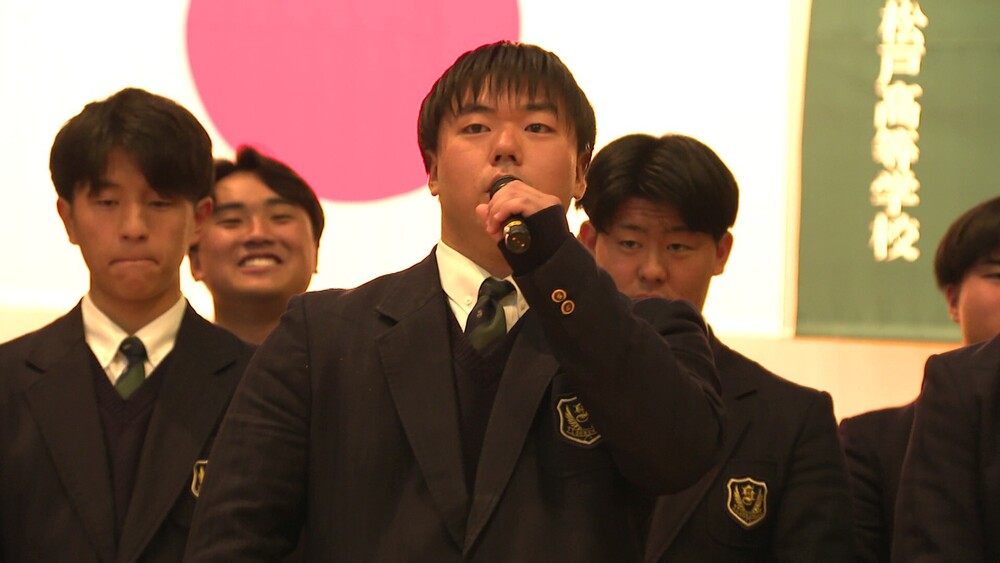 ３１年ぶりの花園へ出陣！　専大松戸高校ラグビー部壮行会　生徒らがエール送る