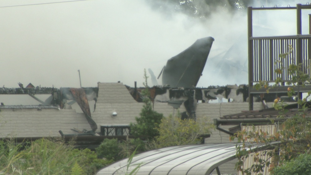 消防車６台が出動　千葉県栄町で木造住宅が火災　住人3人は外出して無事
