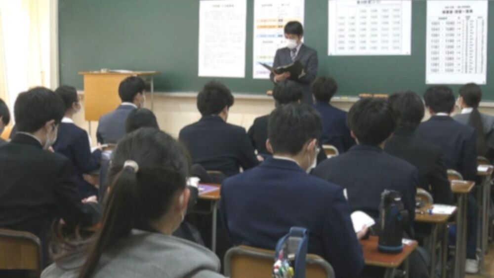 千葉県内の公立高校入試始まる　全会場で開始１時間遅れ