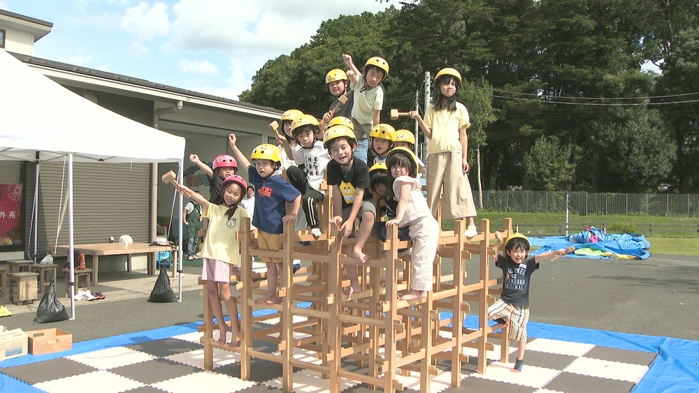 遊んで組み立てて！　千葉県富里市で初　木の感触や香り楽しむ“木育”イベント