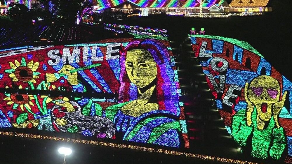 彩る光とアートの世界　東京ドイツ村でイルミネーション開幕　千葉・袖ケ浦市