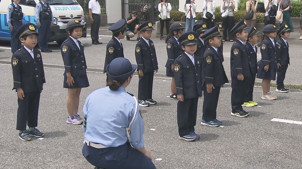 「交通ルールを守って事故に気を付けます」　園児ら交通安全を宣言