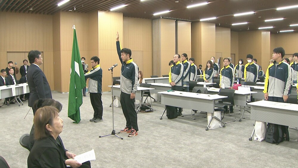 「日頃積み重ねた成果を」　障害者スポーツ大会を前に千葉市代表選手の結団式
