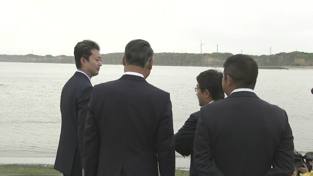 “地域課題の共有へ”　熊谷千葉県知事が洋上風力計画の銚子市など３市を視察