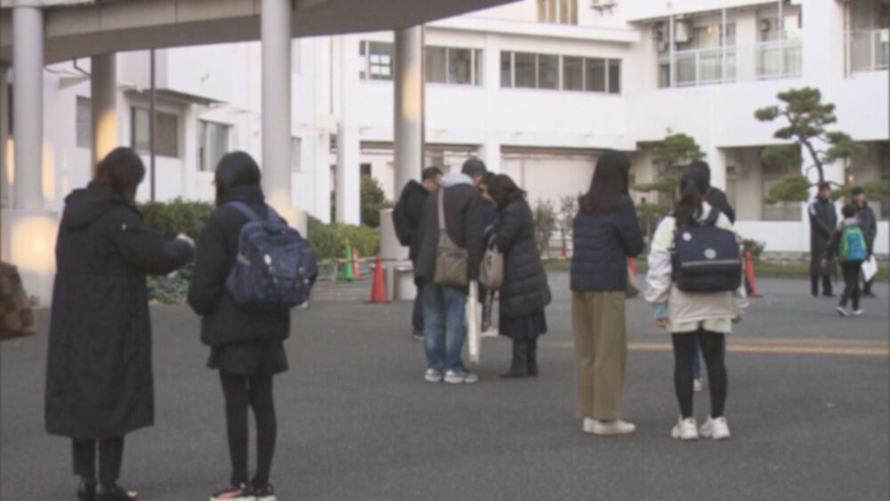 私立中学校の推薦入試始まる　小学６年生の受験生が学力試験に臨む