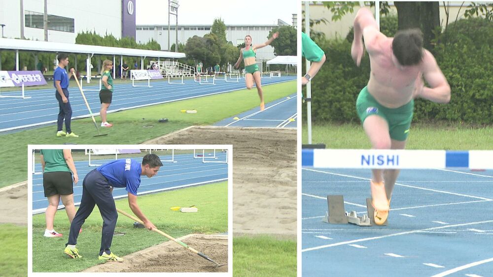 世界陸上出場の海外選手団の事前キャンプ受け入れ　順天堂大学の学生らがサポート