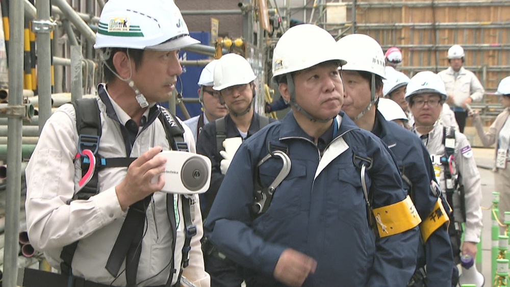 転落や熱中症など 労働災害の未然防止へ　千葉労働局が建設現場を安全パトロール