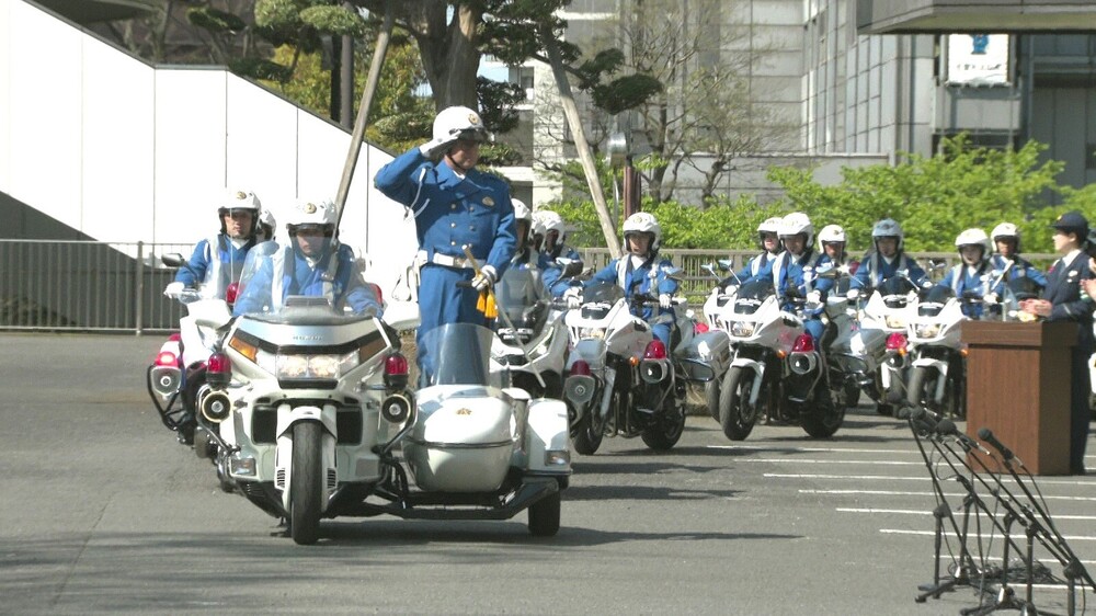 「春の全国交通安全運動」　歩行者事故は７歳が最多　千葉県庁で出動式
