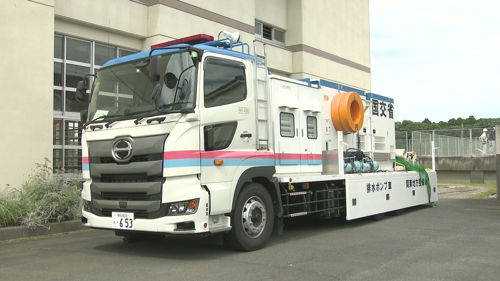 大雨などによる浸水被害への対応能力向上へ　千葉県茂原市で排水ポンプ車の講習会