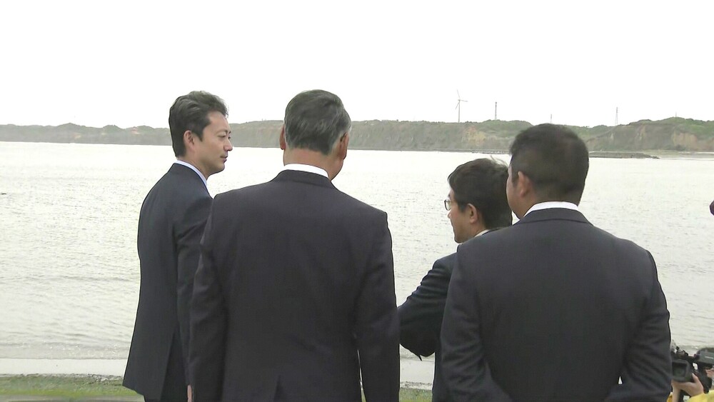“地域課題の共有へ”　熊谷千葉県知事が洋上風力計画の銚子市など３市を視察