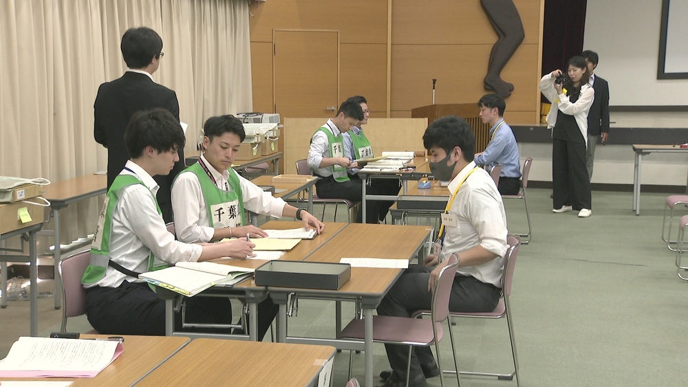 「早く選挙活動をできるよう」　公示を前に千葉県選管が立候補受付のリハーサル