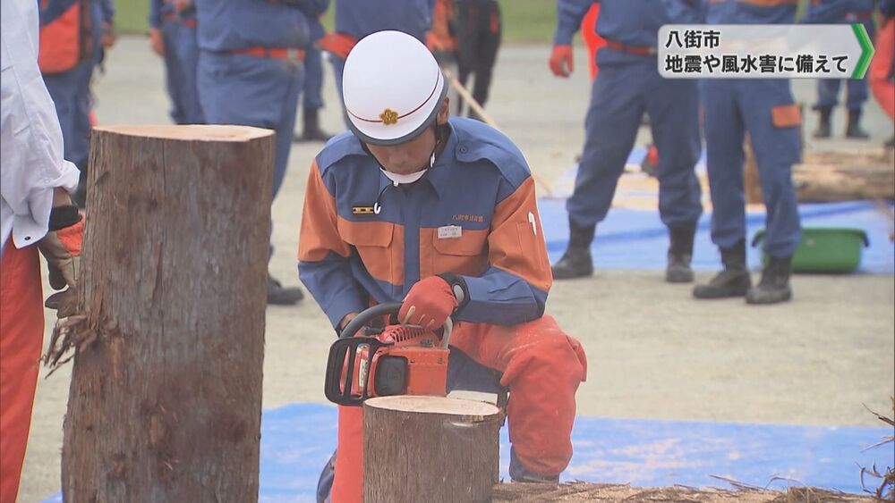 地震や風水害に備えて チェーンソーの安全な使い方学ぶ　千葉県八街市