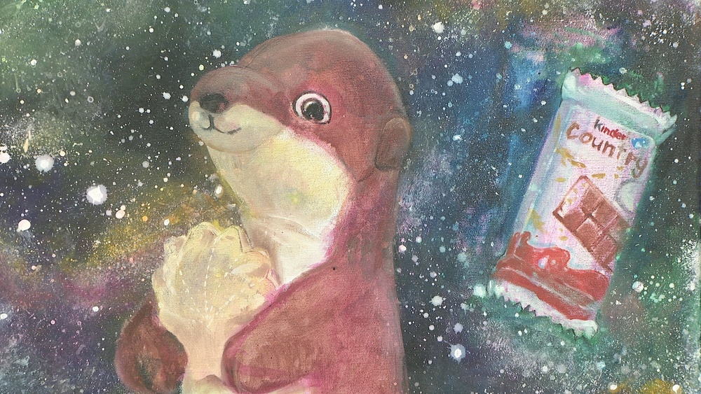 ドイツ派遣アーティスト　県立美術館で成果展  油絵や陶器など