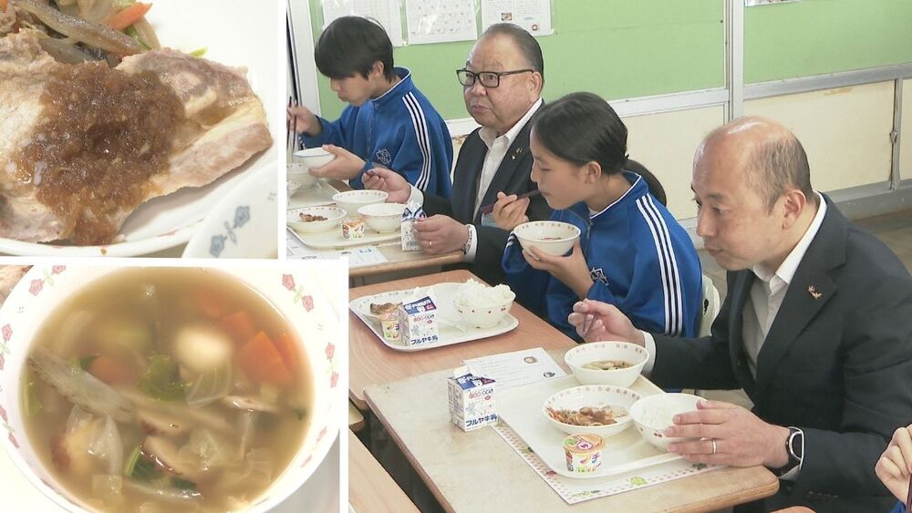 給食で交流を深めよう　千葉・佐倉市の中学校で長崎の郷土料理が振舞われる