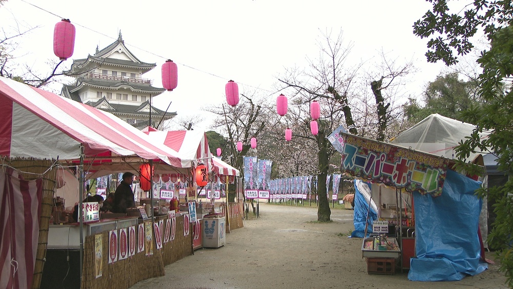 千葉市の亥鼻公園で「千葉城さくら祭り」開幕 千葉開府９００年に向けたPRも