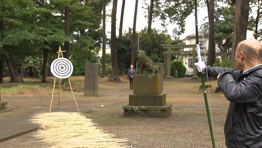放たれた矢で“豊凶”占う　君津市で300年続く伝統神事「やぶさめ」 