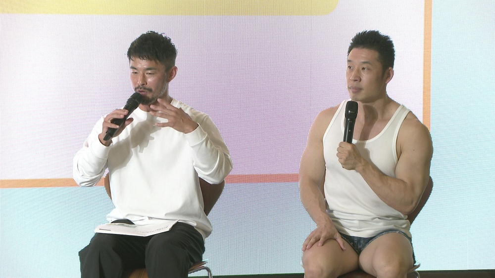 お笑い芸人・なかやまきんに君と元ジェフ千葉・佐藤勇人さん　暑さ対策を呼びかけ