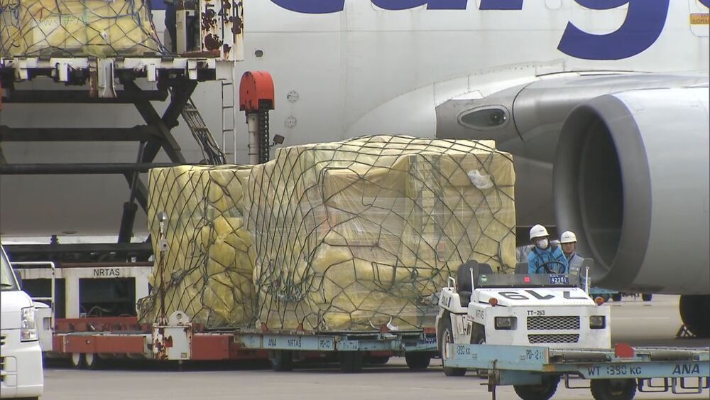 成田空港の輸出額　主要港では最大の８兆２０００億円に