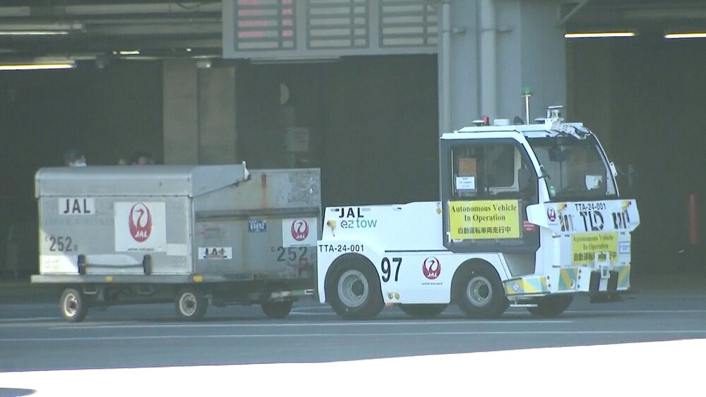 成田空港で貨物搬送を無人化　運転手不要の自動運転レベル４を実用化
