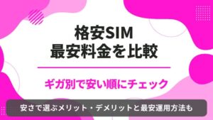 格安SIM　最安