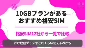 10G　格安SIM