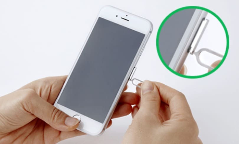 ““SIMカード入れ替え””