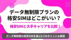 格安SIM　無制限