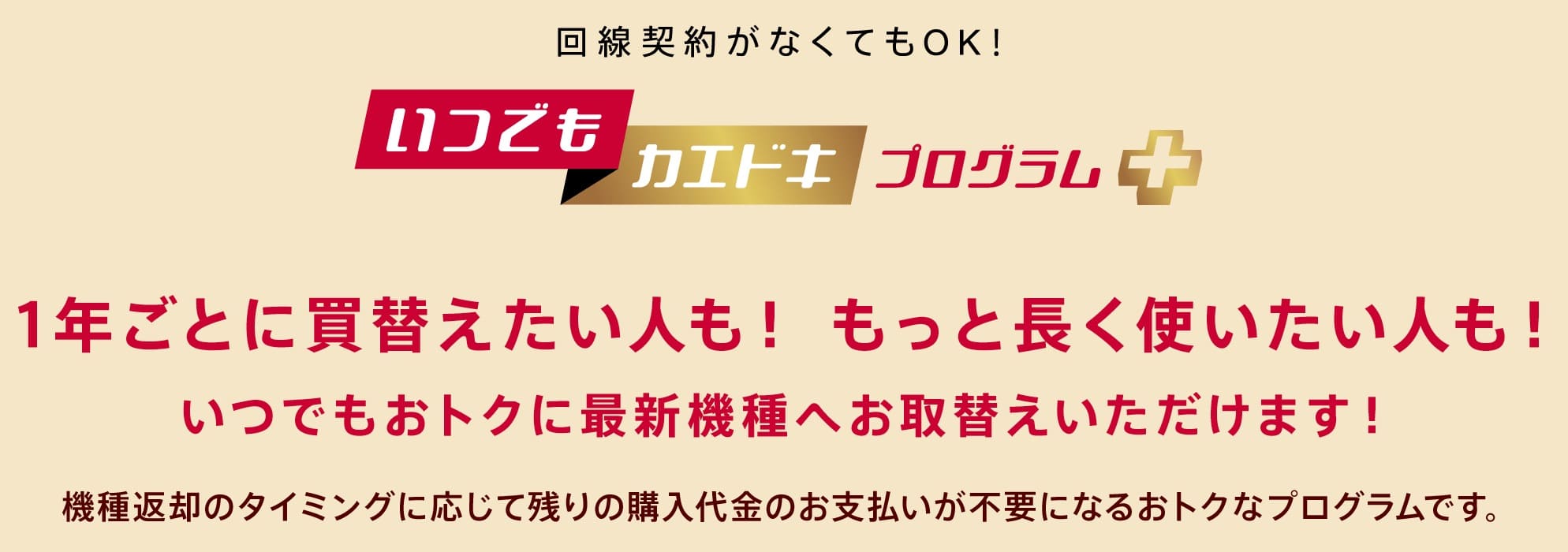 いつでもカエドキプログラム+