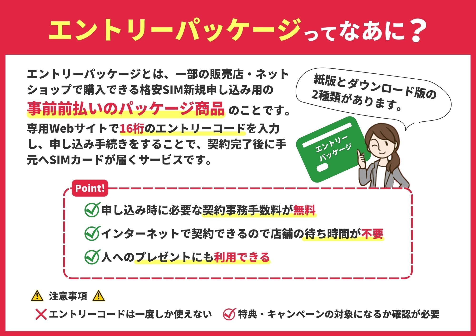 エントリーパッケージとは