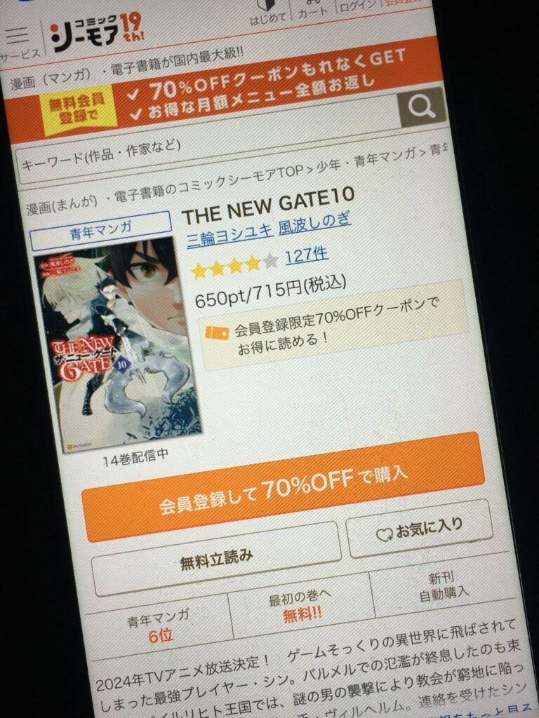 THE NEW GATE（ザニューゲート）　10巻