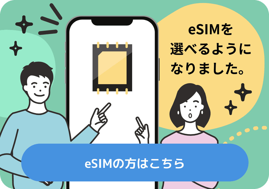 日本通信SIM　eSIM