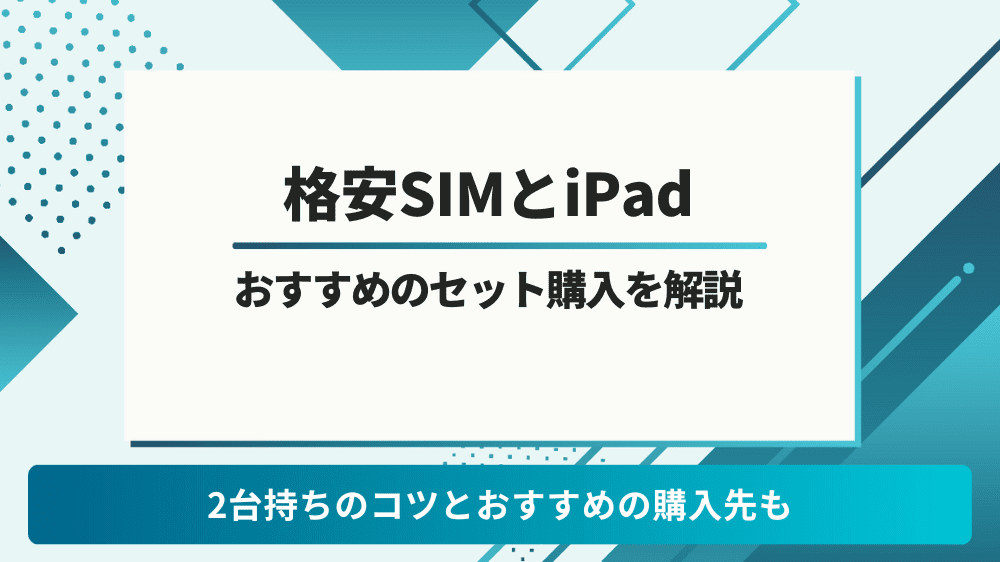 格安SIM iPad