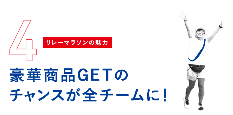 豪華商品GETのチャンスが全チームに！