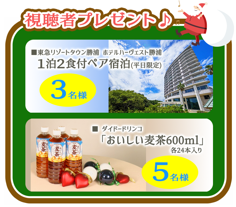 番組視聴者プレゼント