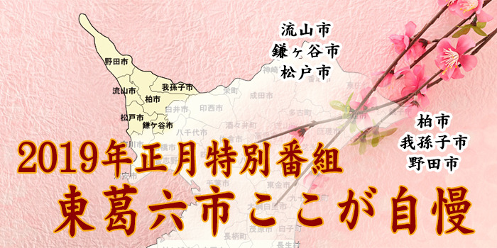 
 2019年正月特別番組　東葛六市ここが自慢